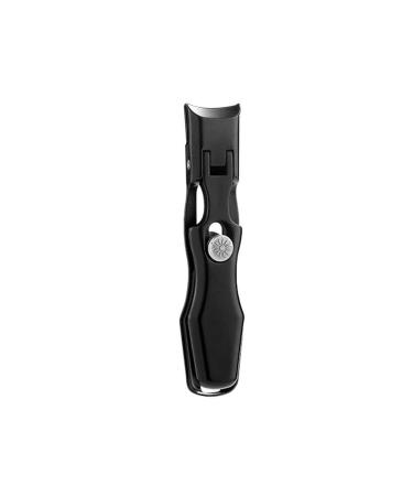 UNbit Nail Cutter Portable Ultra Sharp Nail Fingernail Clipper Steel Wide Jaw Opening Anti Splash Fingernail Clippers Nail Cutter Manicure (Color : Schwarz)