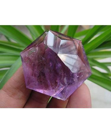 Natural Amethyst Quartz Crystal Merkaba Star Carving Art W Rainbows 48g ningxiao - Buy Online on GoSupps.com