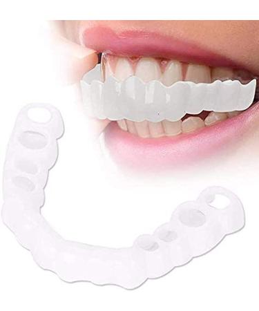 3 pairs of new set upper and lower magical braces smile veneer temporary smile comfort fit cosmetic the reusable professional whitening braces cosmetics prosthesis cosmetic teeth