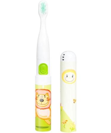 VITAMMY Smile Kids Sonic Toothbrush - Cute Animal Designs for Kids Age 3+ - Green Lion & More Colors - Buy Online on GoSupps.com