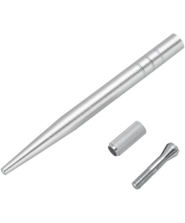 DRESSOOS Embroidered Eyebrow Pencil 1pc Single-end Pointed Embroidery Multifunction Manual Eyebrow Pen Silver Slender Thin - Buy Online on GoSupps.com