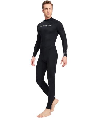 Dive Skin Full Body Swimsuit Rash Guard Wetsuit 3X-Large - Black | UV Protection, Quick Dry, Long Sleeve for Men & Women - Buy Online on GoSupps.com