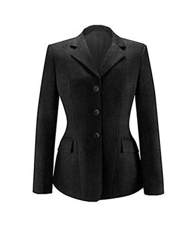 RJ Classics Ladies Black Saratoga Hunt Coat 16R