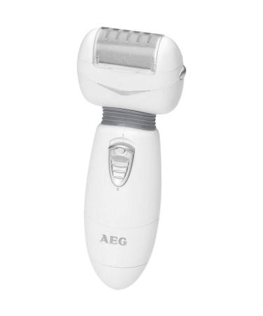 AEG PHE 5670 - Electric callus remover - Flexible head - Water-resistant housing - Easy to clean - White/grey