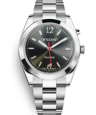 QINGQIAN English Voice Talking Watch for Blind Visually impaired or Elderly Men's Size