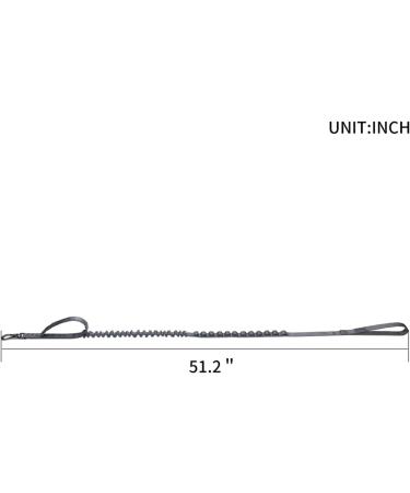 Buy EXCELLENT ELITE SPANKER Tactical Bungee Dog Leash - Military-Grade Elastic Leash for Training & Walking - Available in Brown & Black (Gray) - International Shipping Available - Buy Online on GoSupps.com