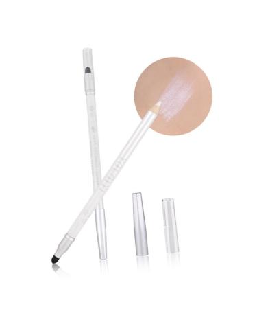 Beavorty Double Head Eye Shadow Pen Eye Shadow Pencil Lying Silkworm Pen makeup highlight white 1 count (Pack of 1) White