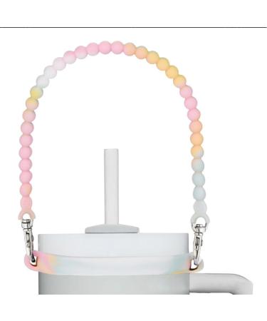 Portable Body Silicone Water Bottle Holder - Carriage Strap & Kettle Keeper for Camping Hiking & Outdoor Activities - Pink Yellow & White - Buy Online on GoSupps.com