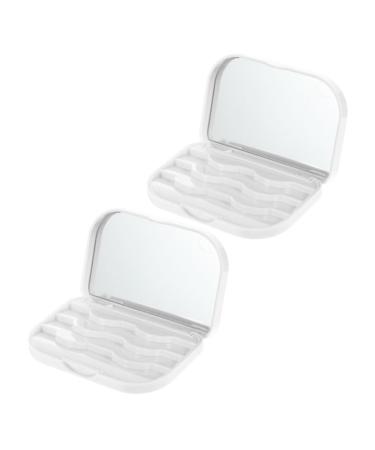 CANIGHT 2pi ces Bo te De Rangement Pour Faux Cils tui Portable De Protection Pour Faux Cils Avec Espace De Stockage Pratique Et L ger