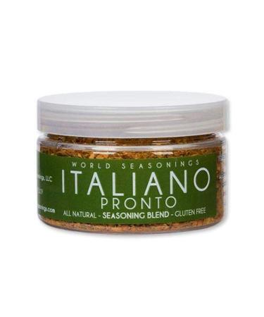 Italian Seasoning - Mediterranean Seasoning - Mediterranean Spice Blend - Italian Herb Blend - Italian Spices - Dried Italian Seasoning - Garlic Parsley Seasoning - World Seasonings - ITALIANO PRONTO 2.8 Ounce (Pack of 1)