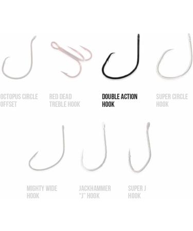 Team Catfish Double Action Circle Hooks 10/0 - Wide Gap, Needle Sharp Point - Black - Buy Online on GoSupps.com