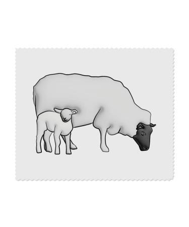 2 x "Sheep and It's Lamb" microfiber cleaning cloths for lenses/glasses (LC00020604)