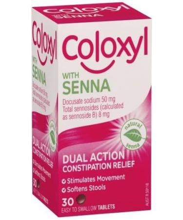 Coloxyl & Senna 30 Tablets - Fast-Acting Constipation Relief - Buy Online on GoSupps.com