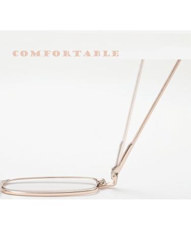 NYASAA Mini Compact Reading Glasses for Women - Portable Blue Light Blocking Pocket Readers 2.00x Gold | Shop Now - Buy Online on GoSupps.com