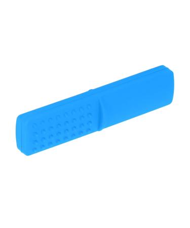 Buy Baby Teether - Boilable Dishwasher Safe Infant Chew Toy for Gum Massage - Ideal for Autism - Blue Color - Buy Online on GoSupps.com