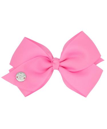 6pc Girls Hair Bows Set with Heart Emblem - Pack of 5 Large Bows - Buy Online on GoSupps.com