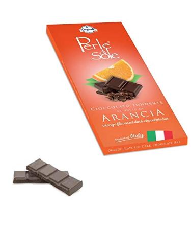 Dark chocolate bar with orange - Perle di Sole - Offer 10 Pieces