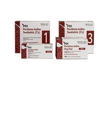 PDI B40600 PVP Iodine Prep Pad Medium 100 per Box by PDI