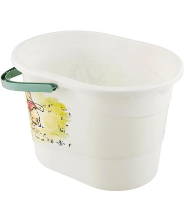 keeeper Winnie Diaper Pail with Lid & Handle - White Trash Can for Baby Diapers | International Shipping Available - Buy Online on GoSupps.com