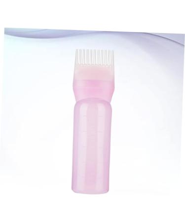 Angoily Hair Dyeing Dye Applicator Bottle Graduated Scale Comb Bottle Dyeing Bottle Applicator Hair Bottle Hairdressing Hair Bottle with Comb Pink Mix Dry Cleaning Bottle - Buy Online on GoSupps.com