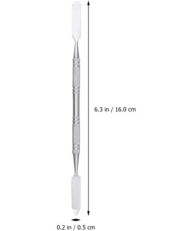 5pcs Makeup Spatulas Cosmetics Mixing Tools Metal Spatula Nail Art Beauty Scoop Facial Cream Mixing Stick for Mixing and Sampling (Silver) - Buy Online on GoSupps.com