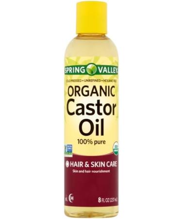 Anexa Spring Valley Organic Castor Oil 100% Pure - 8 Fl. Oz.