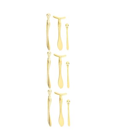 9pi ces Cuill res Applicateur De Pour Yeux Outils De Massage Pour Soin Contour Yeux De Eau Rhombique