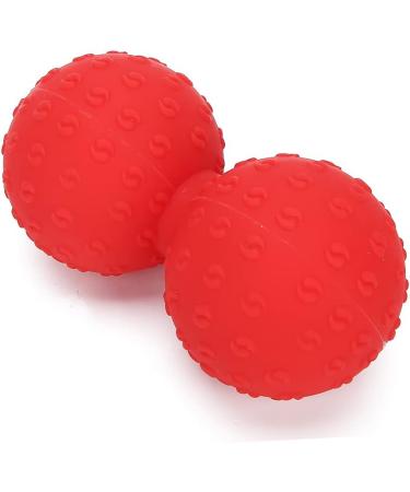 Ververt Touch Double Massage Ball | Leg Back & Shoulder Muscle Relaxation | Deep Tissue Massage & Yoga Fitness Ball | Red - Buy Online on GoSupps.com