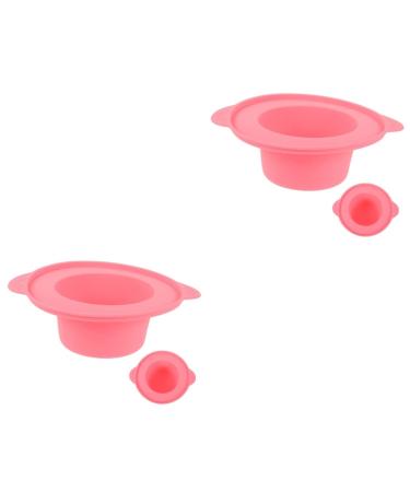 Beavorty 2 Pi ces Pot Int rieur En Silicone Pour Machine Cire Dissolvant De Cire Pour Pot De Cire Bol De Pour Cheveux Creuset De Cire Outils Doublure Gel De Silice Se Soucier mediumx2pcs Past que Rouge X 2 Pi ces