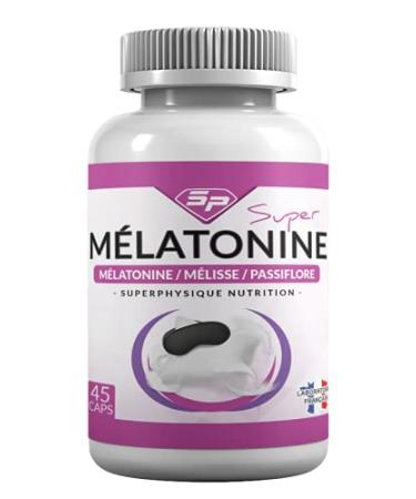 SUPER MELATONIN NATURAL Quick Release • With Melissa and Passifor • Made in France • For 45 DAYS • SuperPhysique Nutrition