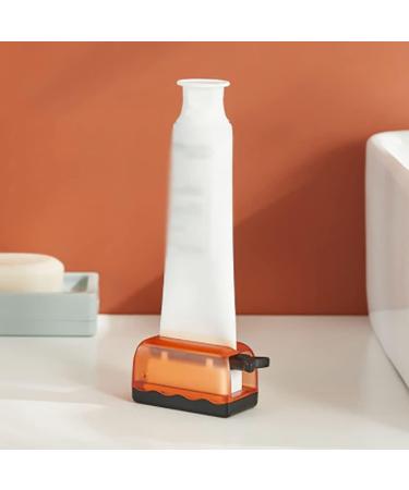 Tube Toothpaste Squeezer Transparent Toothpaste Squeezer Rolling Tube Toothpaste Squeezer Dispenser Seat Holder Stand Toothpaste Tube Squeezer For Bathroom Accessories Ointment Soft Tube Rotate Tooth Orange - Buy Online on GoSupps.com