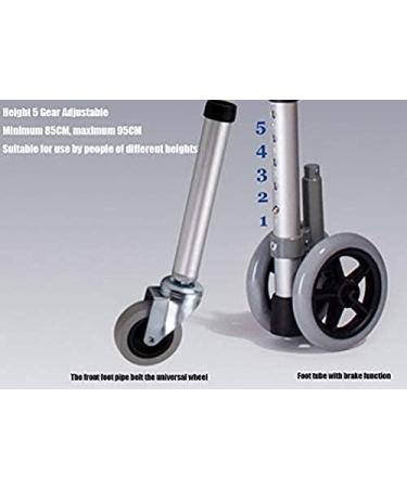 4 Castor Wheels Walker Wheels and Replacement Feet Includes 2 Glide Tips and Two 5 Inch Rubber Wheel Folding Walkers Heavy Duty Replacement Caster Wheels - Buy Online on GoSupps.com