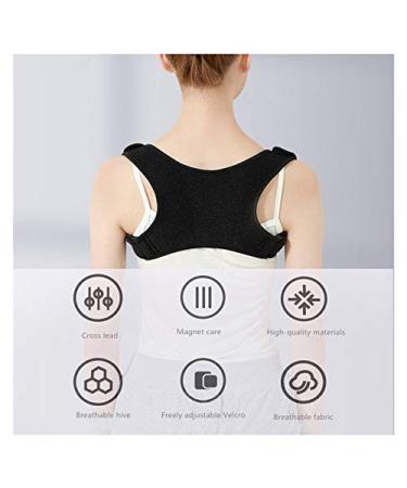 Upper Adjustable Back Posture Corrector Magnet Self-Heating Clavicle Support Back Straight Shoulders Brace Strap Correct (Size : Large) vision - Buy Online on GoSupps.com
