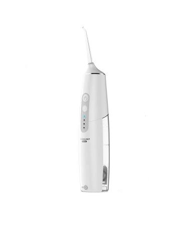 Water Flosser Professional Cordless Dental Oral Irrigator - 190ML Portable and Rechargeable IPX7 Waterproof Teeth Cleaner Jet Braces & Bridges Care 3 Modes (1 flosser with 4 Nozzles)