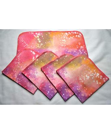 Printed Flannel Little Wipes Set - 5 Pack (12x12 Inches) - Pixie Dust Design - Buy Online on GoSupps.com