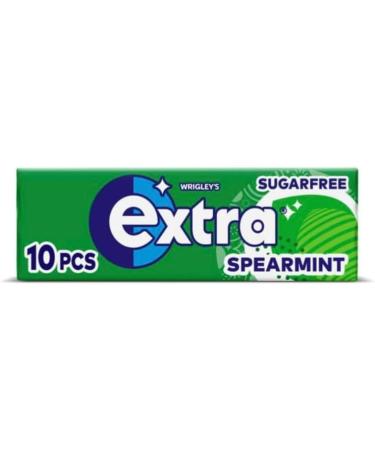 5 x packs Wrigley s Extra Spearmint Flavour Sugar Free Chewing Gum - Freshens Breath With Xylitol Helps with Oral Hygiene for Healthy Teeth and Gums - Buy Online on GoSupps.com