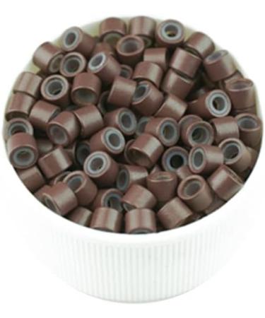 1000pcs Brown 4.0mm Micro Rings for I Tip Hair Extensions - Silicone Lined Beads for 0.5g/Strand Extensions - Buy Online on GoSupps.com