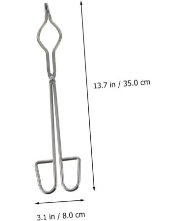 Exceart 2-Pack Beaker Clamp & Ticker Tongs - Stainless Steel Laboratory Brackets for Chemical Deliveries & Cremation - Buy Online on GoSupps.com