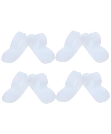 Toe Separator 4 Pairs Bunion for Men Silicone Pad Big Spacers Foot Protectors for Feet Foot Insoles for Men Curly Gel Divider Splitter Gasket Splint Dilator Hammer Cushion