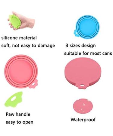 SENDR.KR Set of 3 Universal Silicone Can Covers for Pet Food - BPA Free, Food Safe, Fits All Standard Can Sizes - Cat and Dog Food Can Lids WF008632 - Buy Online on GoSupps.com