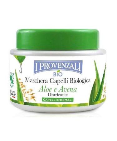 I Provenzali Maschera Capelli 200 ml Vaso Bio Aloe/Avena