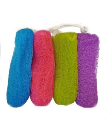 Aquasentials Exfoliating Mesh Soap Saver Pouch (4pk)(Color Assorted)