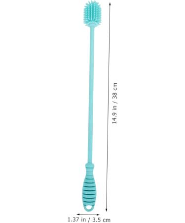 Gleavi Silicone Bottle Brush for Effective Cleaning | 1 Pack Blue - Ideal for Infant Glasses & Water Bottles - Buy Online on GoSupps.com