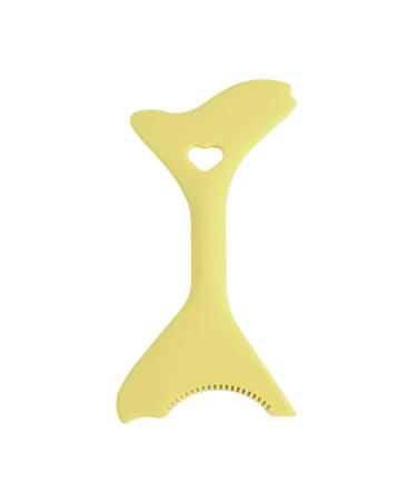 Dyeulget Silicone Eyeliner Stencil | Portable Multifunctional Eyeliner Stencils | Eyeliner Stickers for Winged Eyeliner Lashes Lip Liner Mascara Shield Yellow