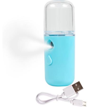 Facial Mist Sprayer USB Recharging Handheld Face for Skin Care Moisturizing Hydrating Blue 30ML mini facial humidifier - Buy Online on GoSupps.com