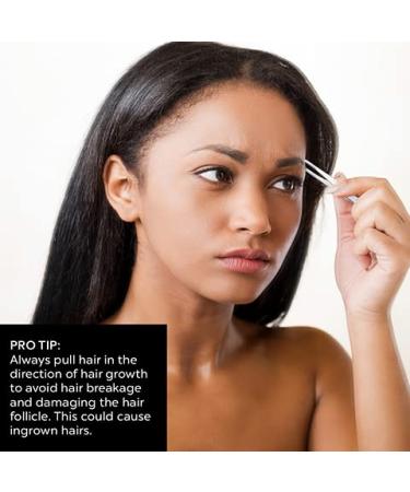 Surgical Stainless Steel Blunt Tip Tweezers for Eyebrows, Facial Hair, and Ingrown Hairs - Buy Online on GoSupps.com