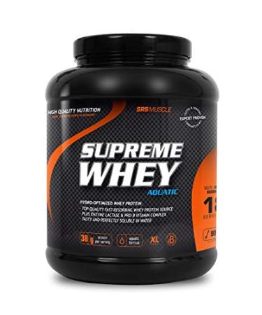 SRS Muscle - Supreme Whey XL 900 G Double Chocolate |Hydro-Optimized Whey Protein |With enzyme lactase and pro-B vitamins |Aspartam -free |German premium quality