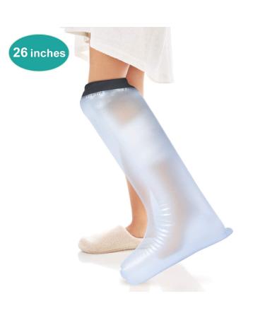 Akozon Waterproof Leg Cast Cover | Shower Protection for Adults | Reusable Leg Knee Foot & Ankle Wound Protection - Buy Online on GoSupps.com