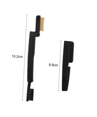 Ipetboom Double Side Eyebrow Brush Set - 3pcs Makeup Tools for Mascara & Eyelash Curling Black | Perfect for Eyebrow Filling & Styling - Buy Online on GoSupps.com