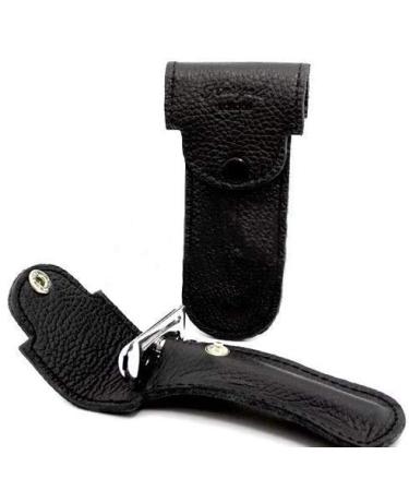 Double razor blade safety razor leather cover for Merkur Futur 700 Merkur 38c Mercy Dovo Haryali London and Body Toolz UK
